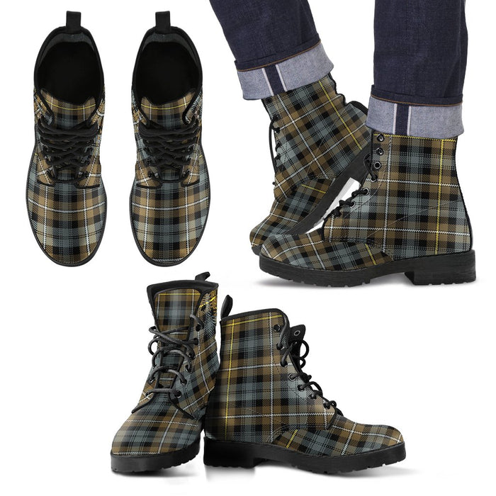 Campbell Argyll Weathered Tartan Leather Boots Footwear Shoes