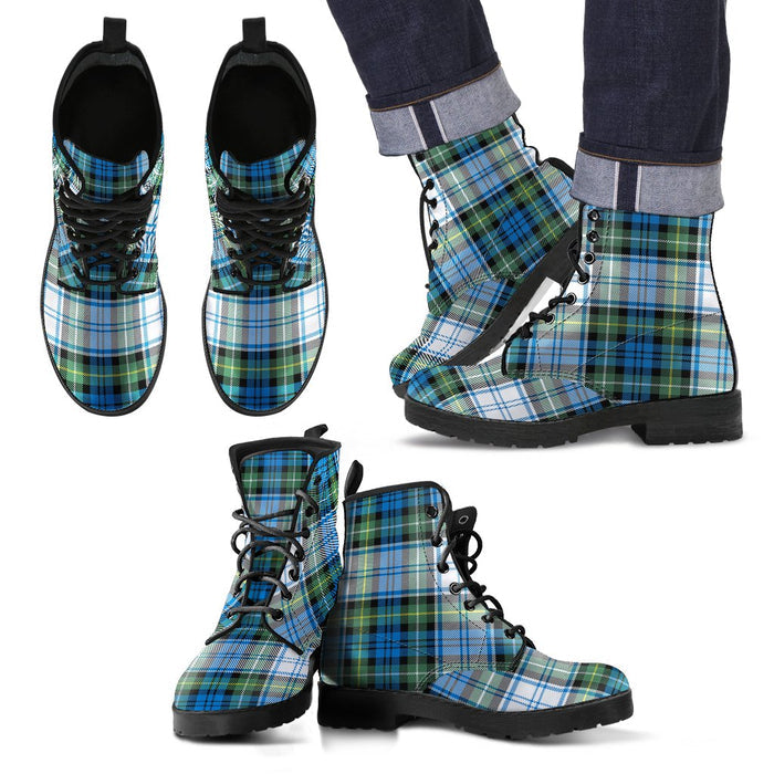 Campbell Dress Ancient Tartan Leather Boots Footwear Shoes