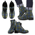 Campbell Faded Tartan Leather Boots Footwear Shoes