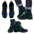 Campbell Modern Tartan Leather Boots Footwear Shoes
