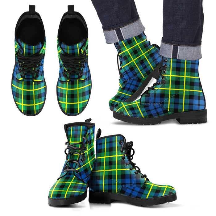 Campbell of Breadalbane Ancient Tartan Leather Boots Footwear Shoes
