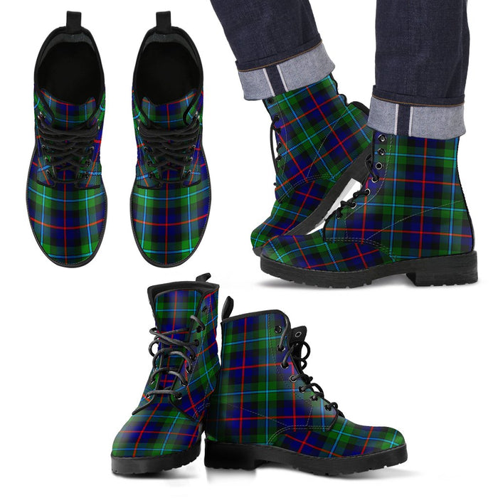 Campbell of Cawdor Modern  Tartan Leather Boots Footwear Shoes