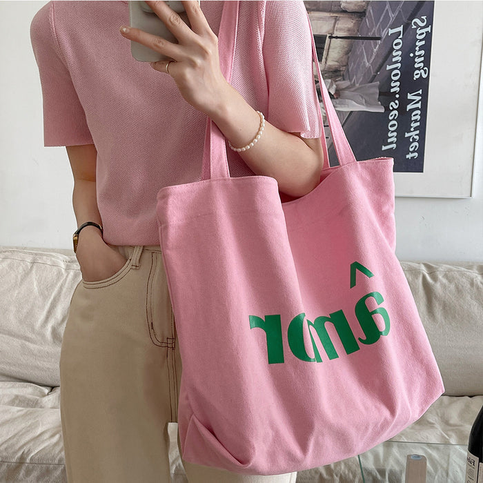 Canvas bag women's large capacity tote bag shopping bag crossbody