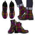 Carnegie Modern  Tartan Leather Boots Footwear Shoes