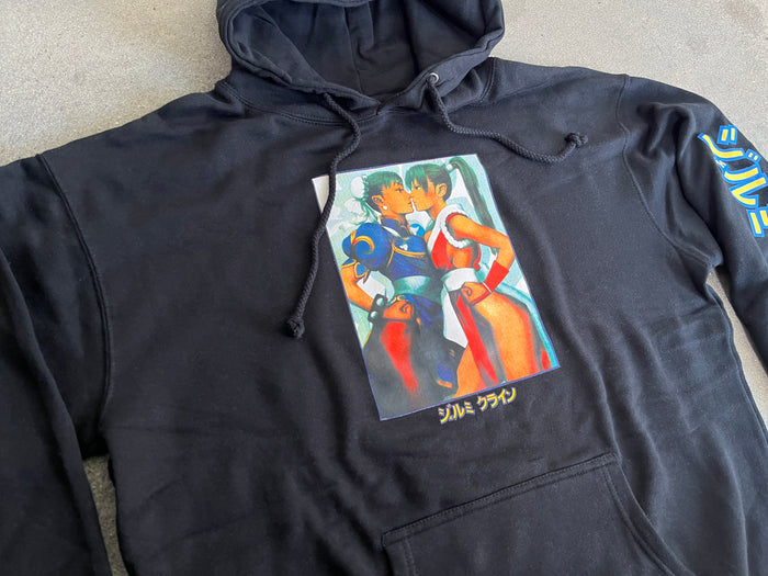 chun vs. mai hooded sweatshirt - BLACK