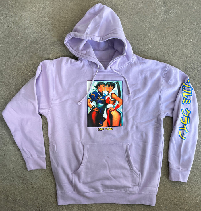 chun vs. mai hooded sweatshirt - LILAC