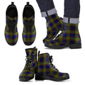 Clelland Modern Tartan Leather Boots Footwear Shoes