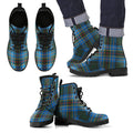 Cockburn Modern Tartan Leather Boots Footwear Shoes