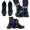Colquhoun Modern Tartan Leather Boots Footwear Shoes