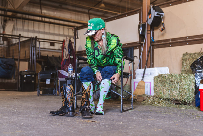 Cowboy Compass Performance Boot Socks