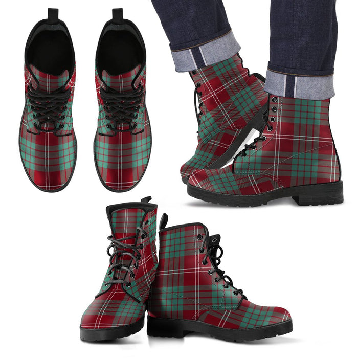 Crawford Modern Tartan Leather Boots Footwear Shoes