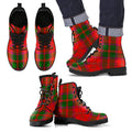 Crief District Tartan Leather Boots Footwear Shoes
