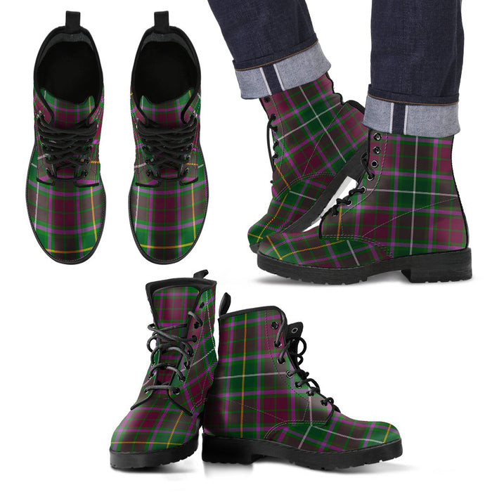 Crosbie Tartan Leather Boots Footwear Shoes