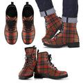 Cumming Hunting Weathered Tartan Leather Boots Footwear Shoes
