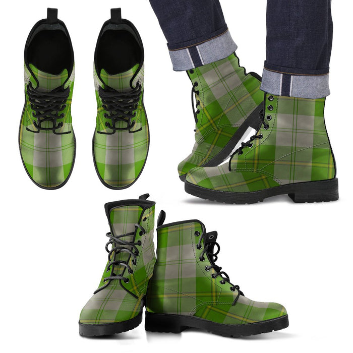 Cunningham Dress Green Dancers Tartan Leather Boots Footwear Shoes