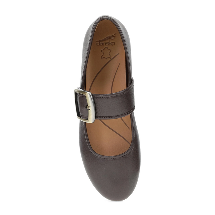 Dansko Matilda Mary Jane (Women) - Chocolate Dress-Casual - Flat - The Heel Shoe Fitters