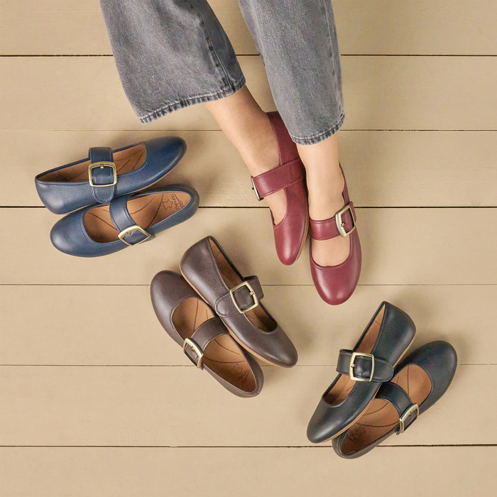 Dansko Matilda Mary Jane (Women) - Chocolate Dress-Casual - Flat - The Heel Shoe Fitters