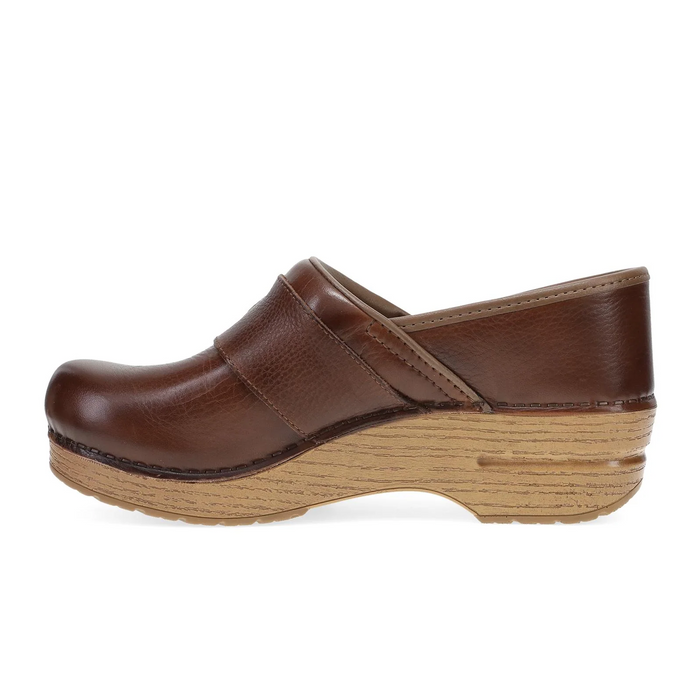 Dansko Pearson Clog (Women) - Brown Waxy Milled Dress-Casual - Clogs & Mules - The Heel Shoe Fitters