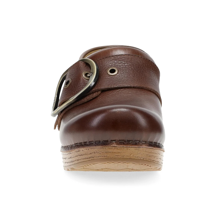 Dansko Pearson Clog (Women) - Brown Waxy Milled Dress-Casual - Clogs & Mules - The Heel Shoe Fitters