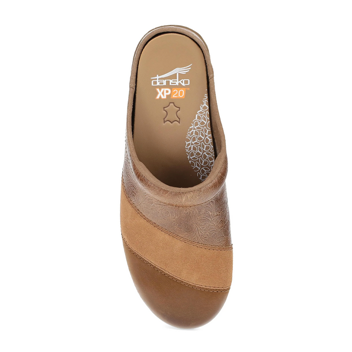 Dansko Zinnia Clog (Women) - Tan Multi Dress-Casual - Clogs & Mules - The Heel Shoe Fitters