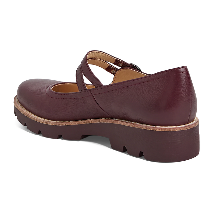 Django & Juliette Dabbie Mary Jane (Women) - Burgundy/Burgundy Sole Dress-Casual - Slip On - The Heel Shoe Fitters