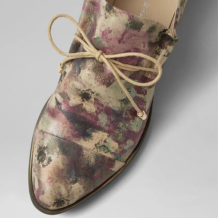 Django & Juliette Kotty Loafer (Women) - Burgundy Smudge Paint Dress-Casual - Loafer - The Heel Shoe Fitters