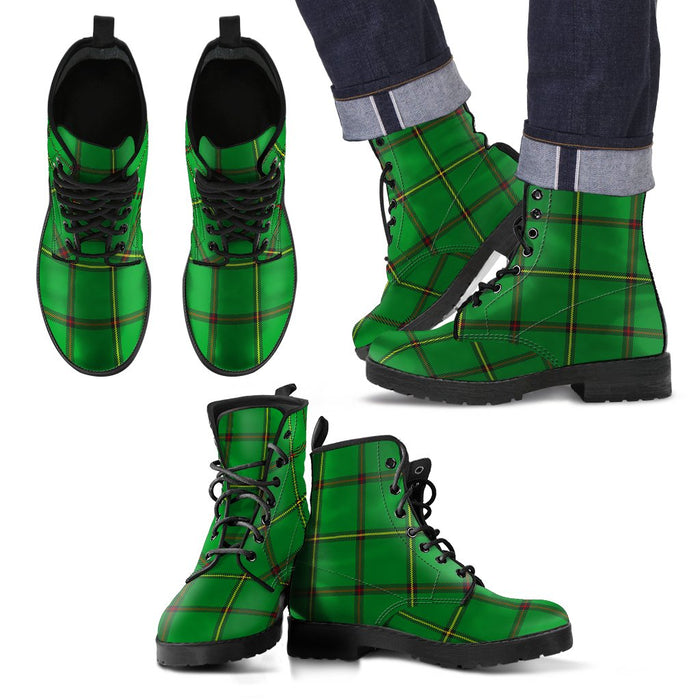 Don (Tribe-of-Mar) Tartan Leather Boots Footwear Shoes