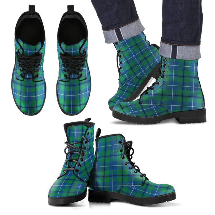 Douglas Ancient Tartan Leather Boots Footwear Shoes