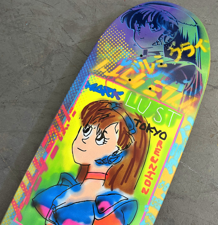 dream girl BLUE/PINK/BLUE/ORANGE/PURPLE 9.5 X 31.75 1 OF 1