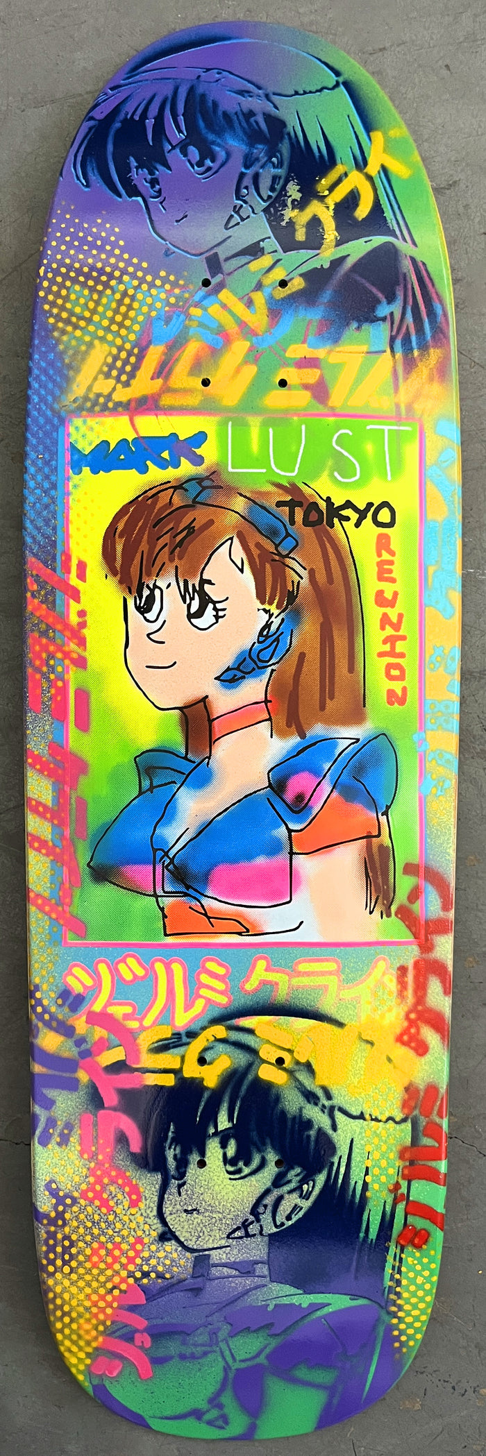 dream girl BLUE/PINK/BLUE/ORANGE/PURPLE 9.5 X 31.75 1 OF 1
