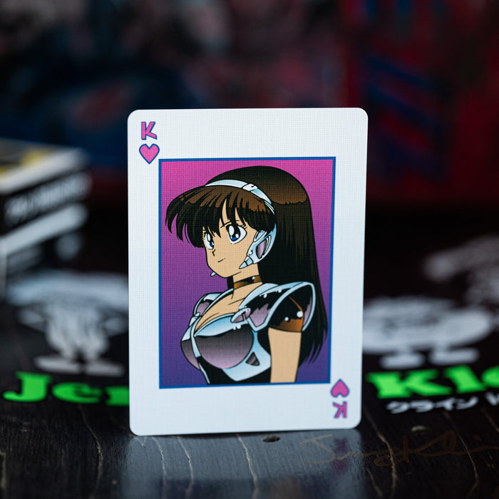dream girl playing cards GILDED LIMITED EDITION GREEN SPARKLE