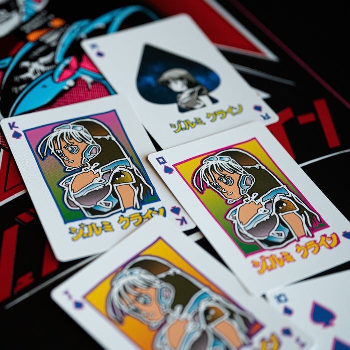 dream girl playing cards GILDED LIMITED EDITION GREEN SPARKLE