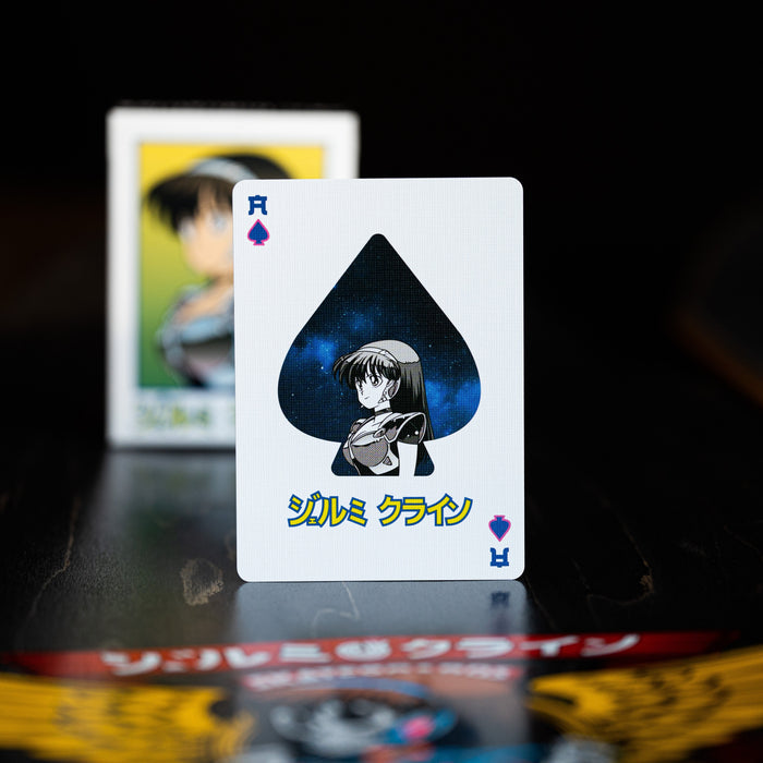 dream girl playing cards GILDED LIMITED EDITION GREEN SPARKLE