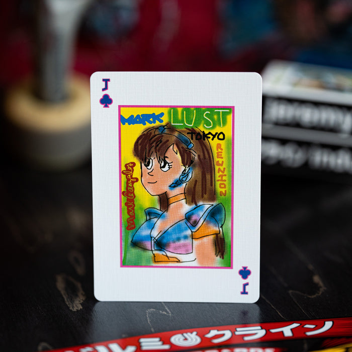 dream girl playing cards GILDED LIMITED EDITION GREEN SPARKLE