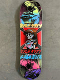 dream hawk BLACK/PINK/BLUE/GREEN HAND PAINTED BACKGROUND 9.5 X 31.75 1 OF 1