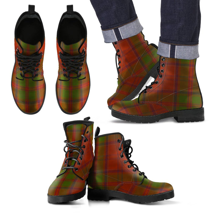Drummond Clan Tartan Leather Boots Footwear Shoes