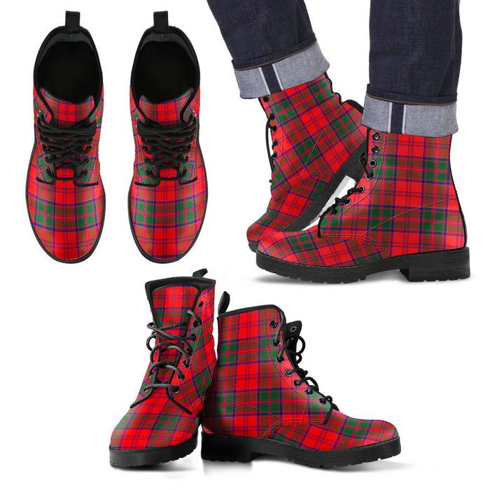 Drummond Modern Tartan Leather Boots Footwear Shoes