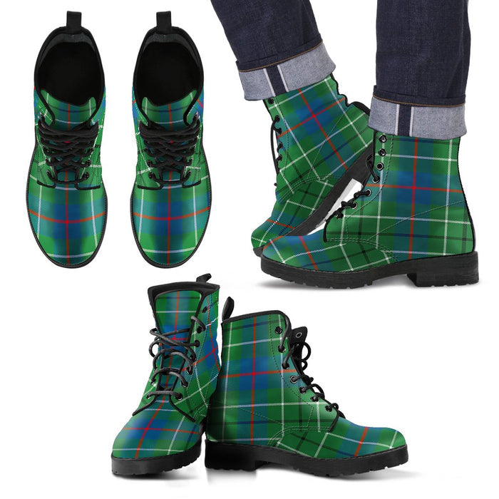Dunbar Modern Tartan Leather Boots Footwear Shoes