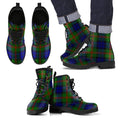 Dundas Modern 02 Tartan Leather Boots Footwear Shoes