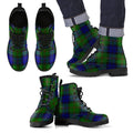 Dundas Modern Tartan Leather Boots Footwear Shoes