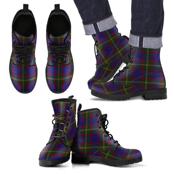 Durie Tartan Leather Boots Footwear Shoes
