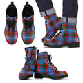 Edinburgh District Tartan Leather Boots Footwear Shoes