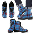 Elliot Ancient Tartan Leather Boots Footwear Shoes