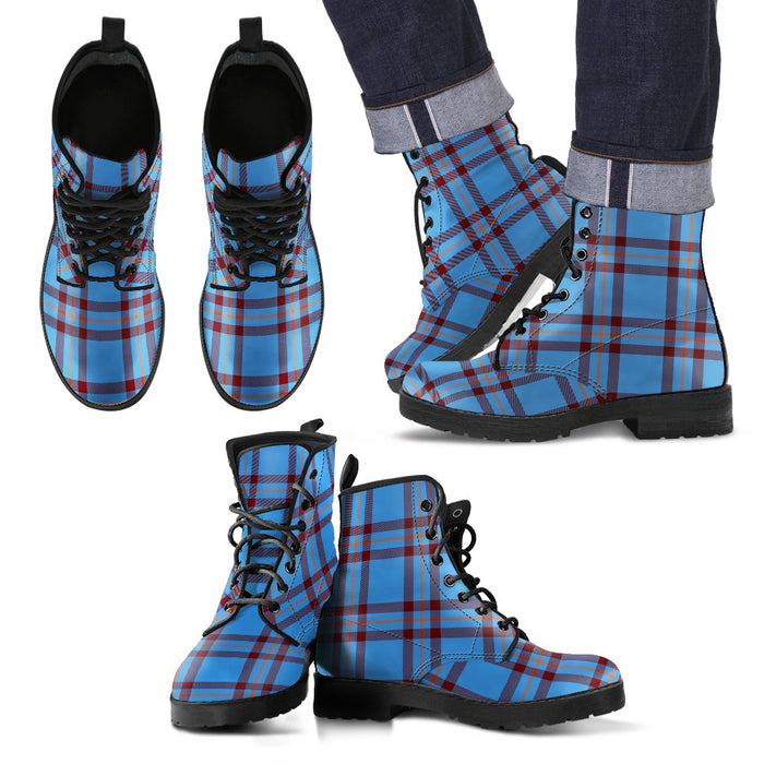 Elliot Ancient Tartan Leather Boots Footwear Shoes