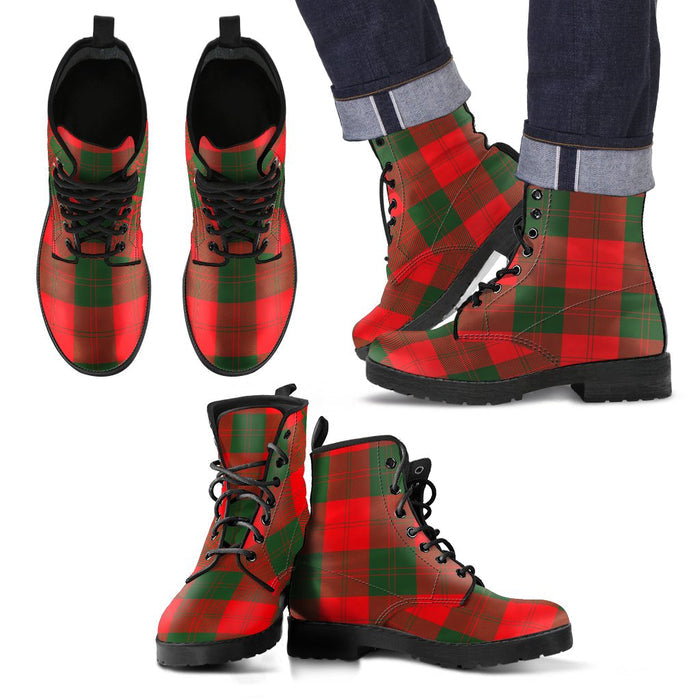 Erskine Modern Tartan Leather Boots Footwear Shoes