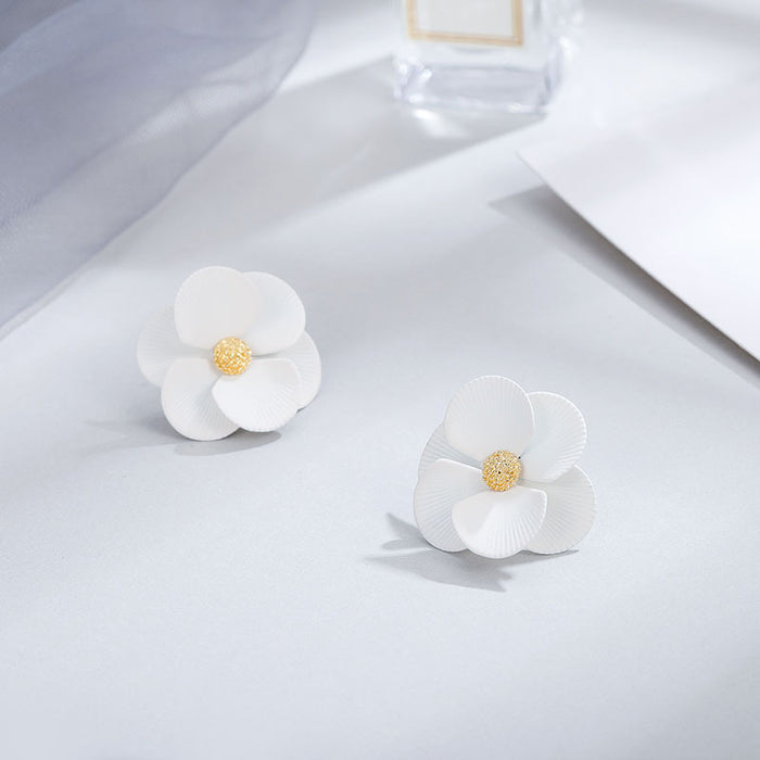Fashion New Earrings Trendy Elegant Floral Flower Earrings Jewelry