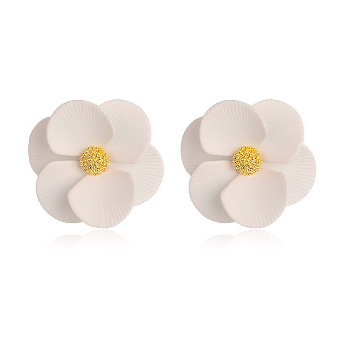 Fashion New Earrings Trendy Elegant Floral Flower Earrings Jewelry