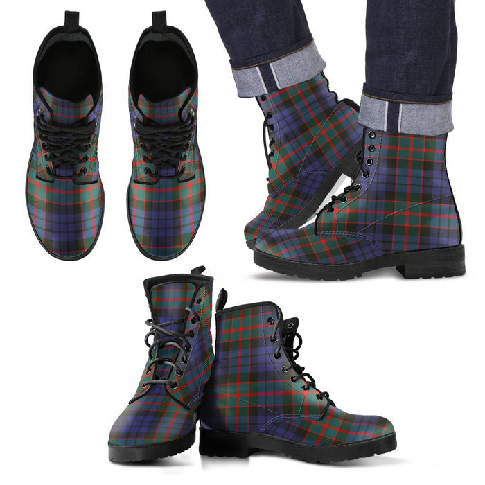 Fletcher of Dunans Tartan Leather Boots Footwear Shoes