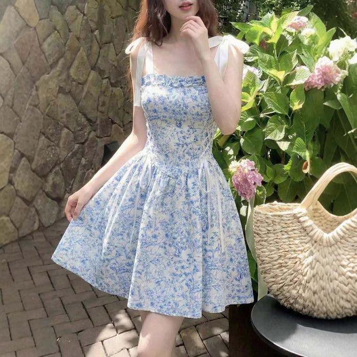 Floral tie dress
