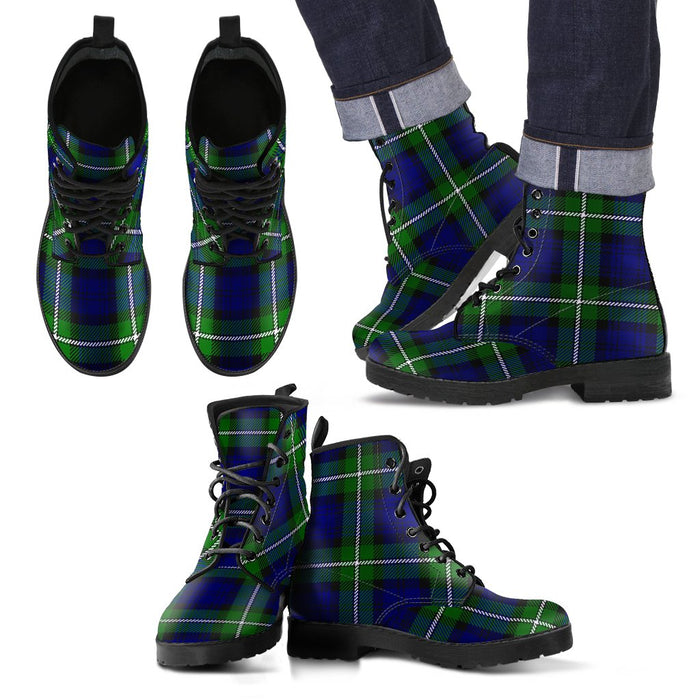 Forbes Modern Tartan Leather Boots Footwear Shoes